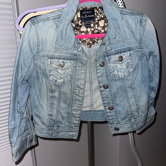 Cropped Denim Jacket, Marciano, Size XS, like new - Picture 1 of 6